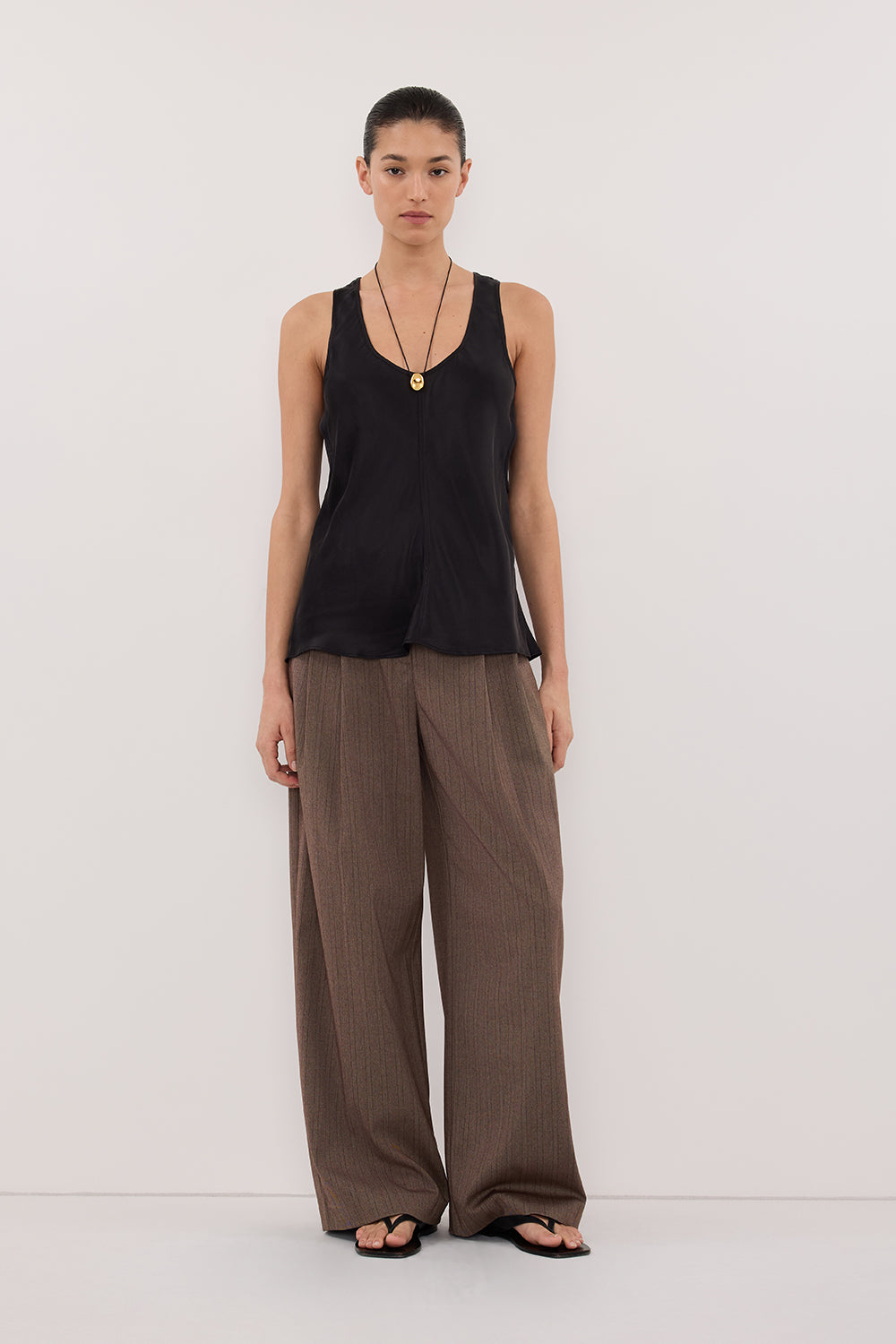 COLETTE BLACK SILK CAMI TOP - PRE ORDER Clothing DISSH Boutiques 