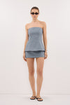 PEYTON DUSTY BLUE MARLE BUSTIER - PRE ORDER