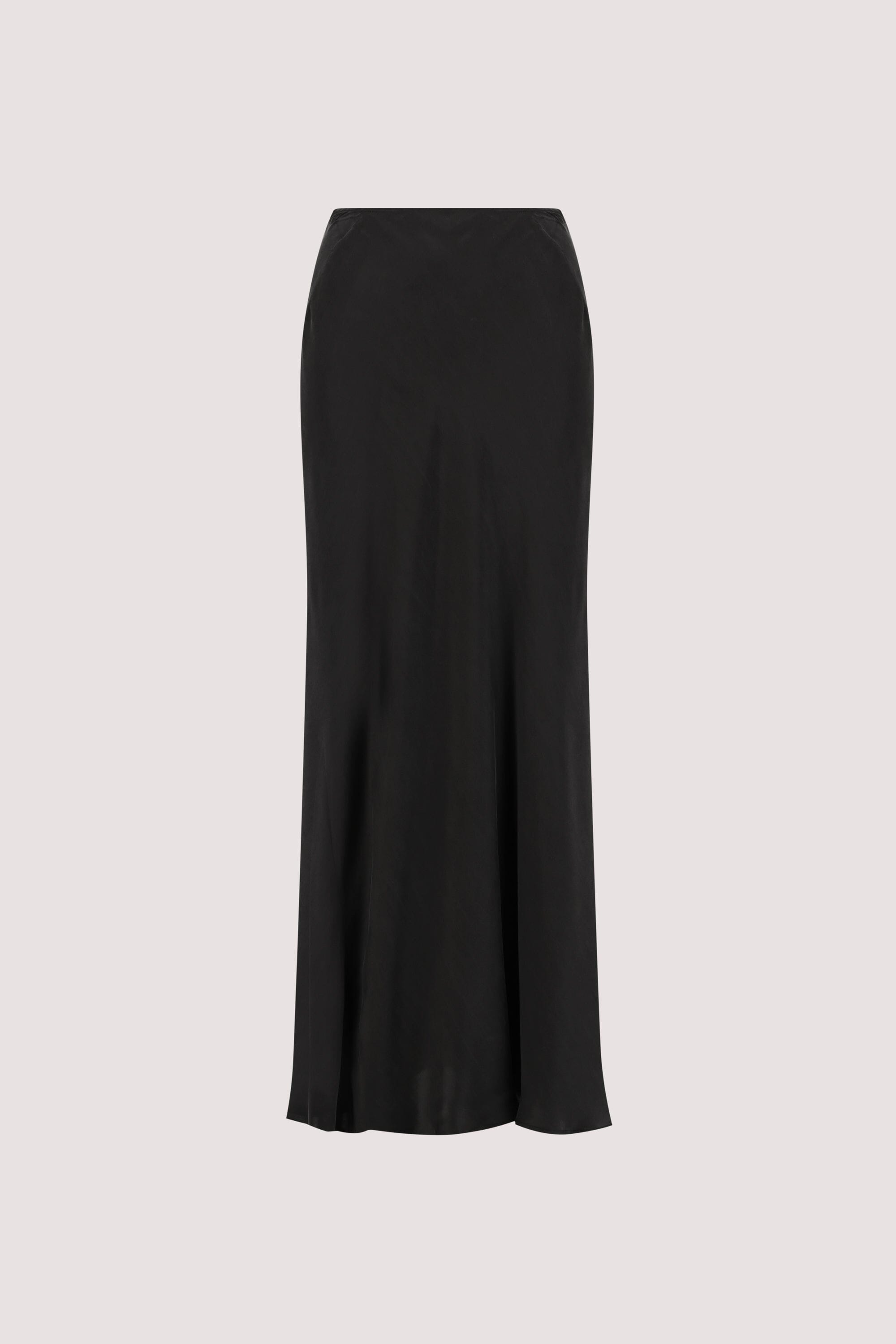 COLETTE BLACK SILK MAXI SKIRT