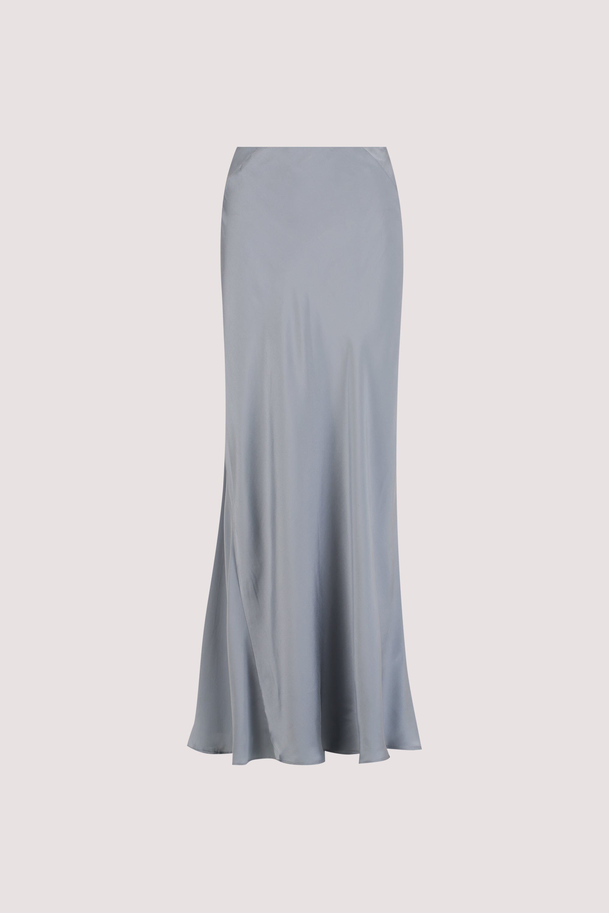 COLETTE DUSTY BLUE SILK MAXI SKIRT
