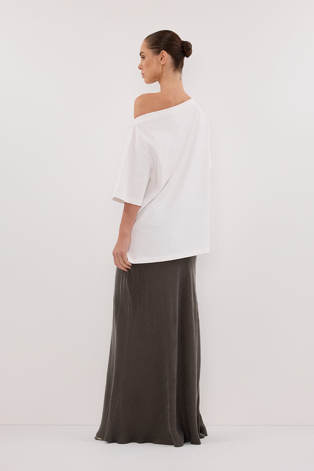 ADDISON PETROL BIAS CUPRO SKIRT Clothing DISSH Boutiques 