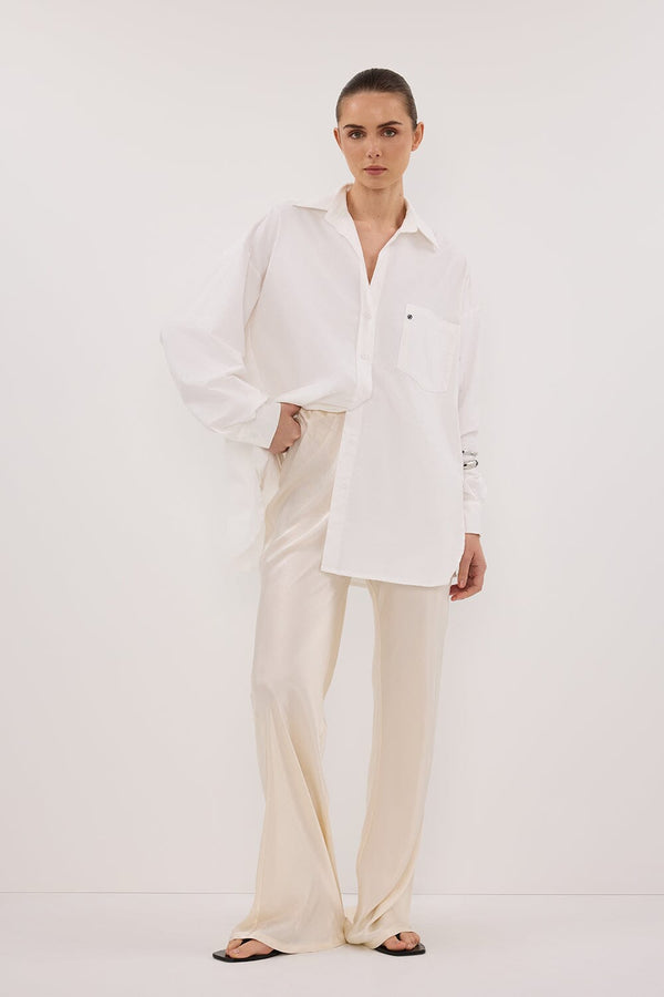 NIKKI CREAM SATIN BIAS PANT