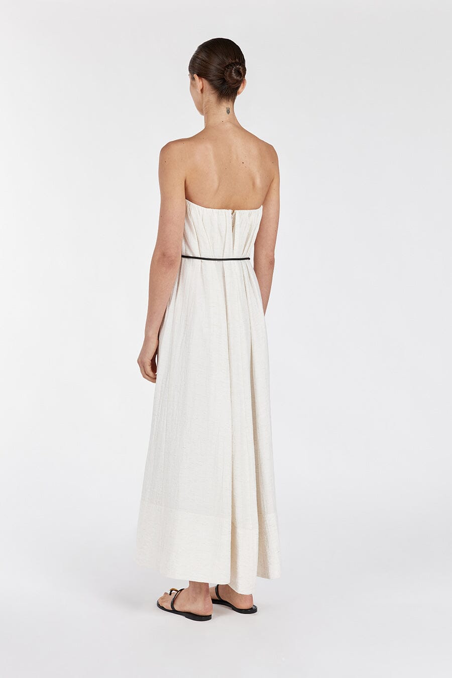 SHANIYA CREAM MARLE MIDI DRESS Clothing DISSH Boutiques 