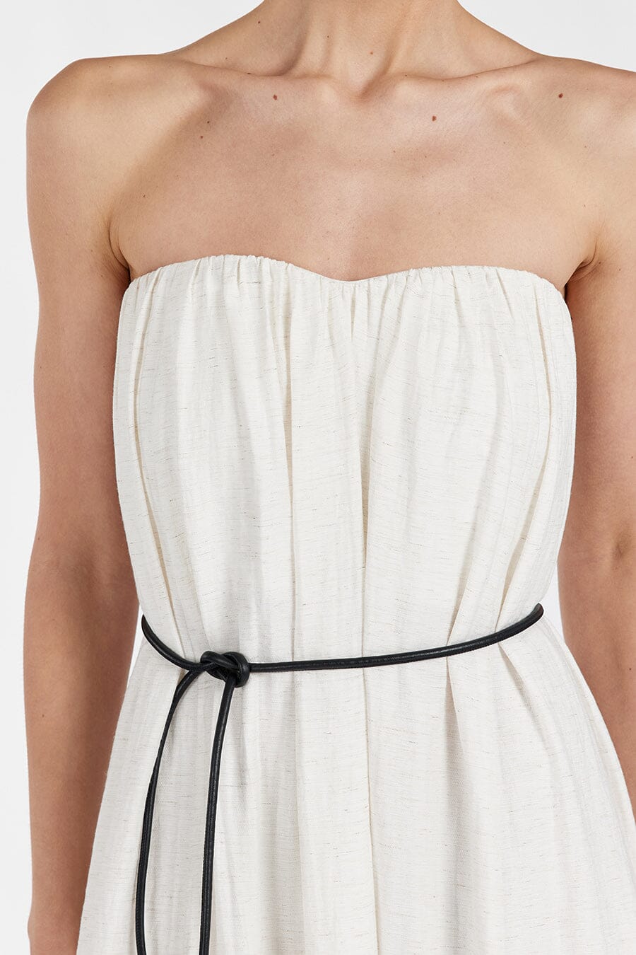 SHANIYA CREAM MARLE MIDI DRESS Clothing DISSH Boutiques 
