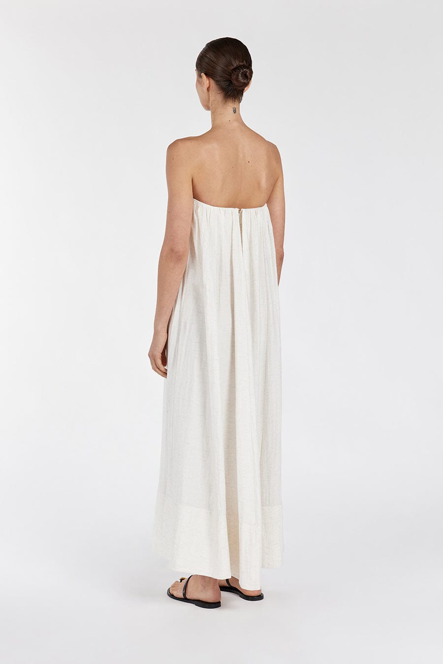 SHANIYA CREAM MARLE MIDI DRESS Clothing DISSH Boutiques 