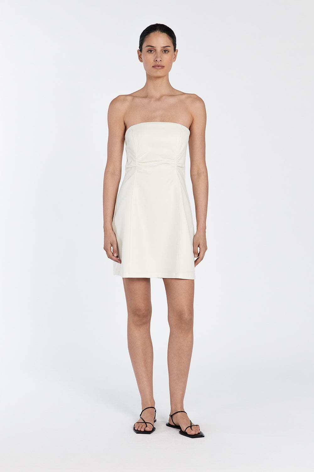 FRANCES CREAM MINI DRESS Clothing DISSH Boutiques 14 CREAM 