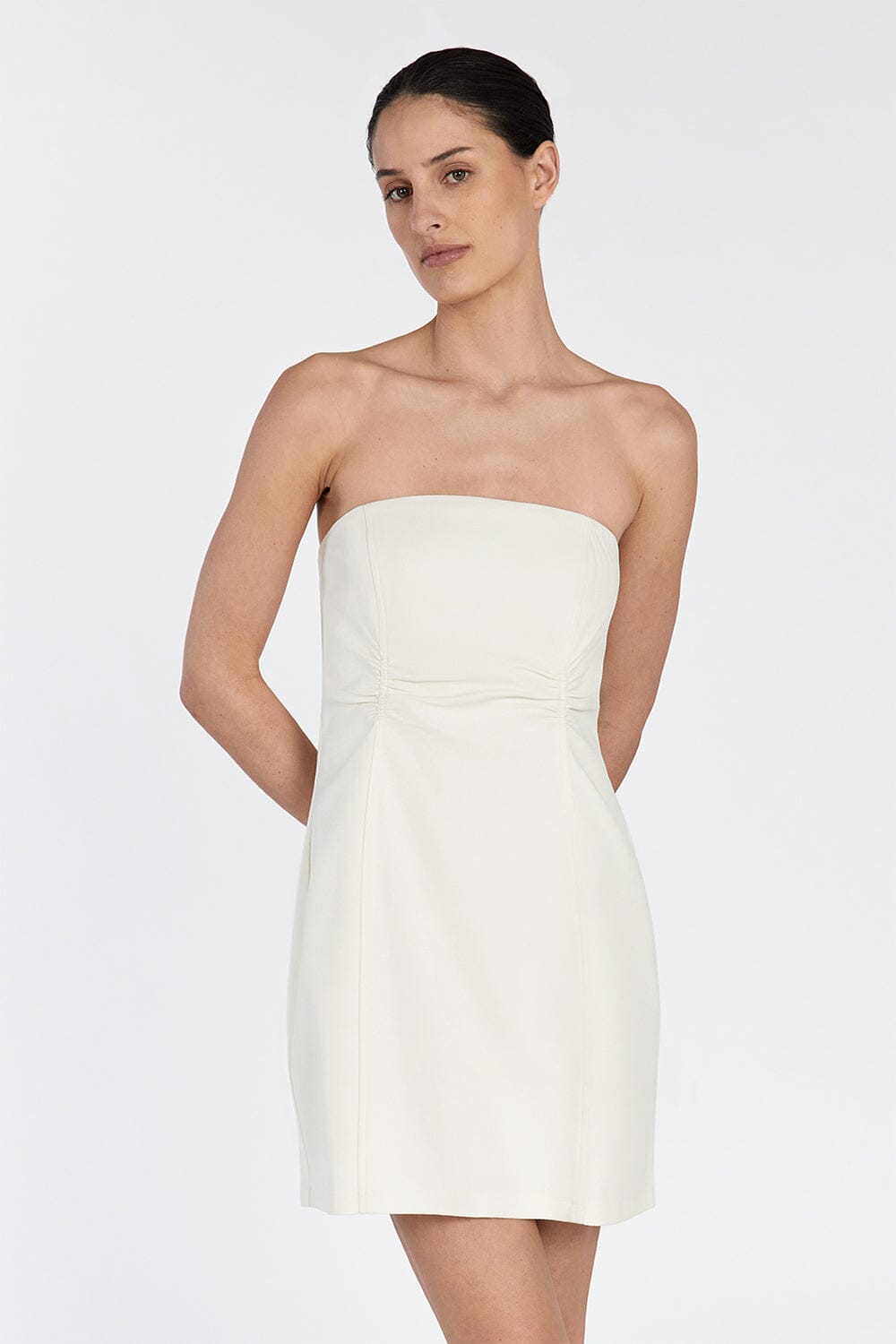 FRANCES CREAM MINI DRESS Clothing DISSH Boutiques 