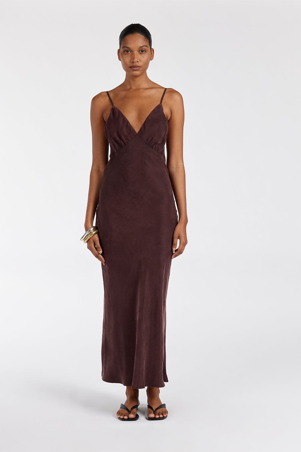 LIAM CURRANT CUPRO SLIP MIDI DRESS Clothing DISSH Boutiques 
