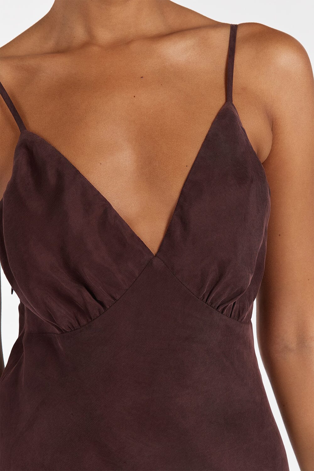 LIAM CURRANT CUPRO SLIP MIDI DRESS Clothing DISSH Boutiques 
