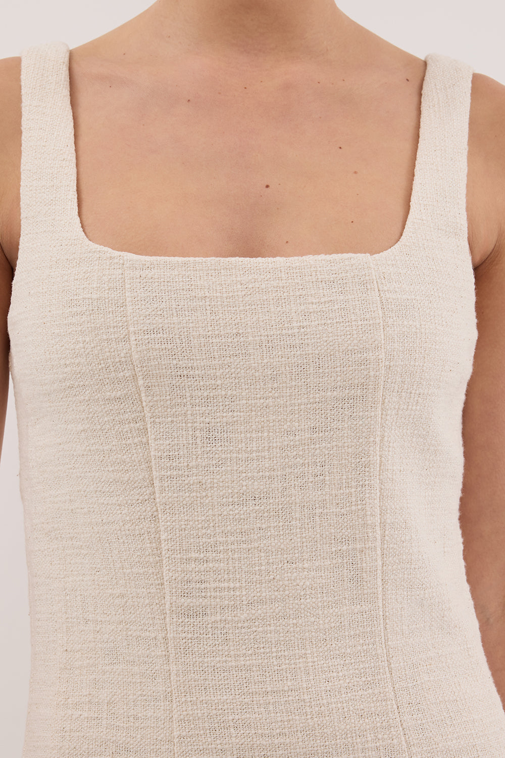 NIEVE NATURAL MINI DRESS Clothing DISSH Boutiques 