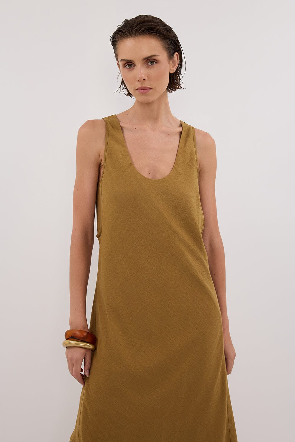 SHILOH FERN SCOOP NECK DRESS Clothing DISSH Boutiques 