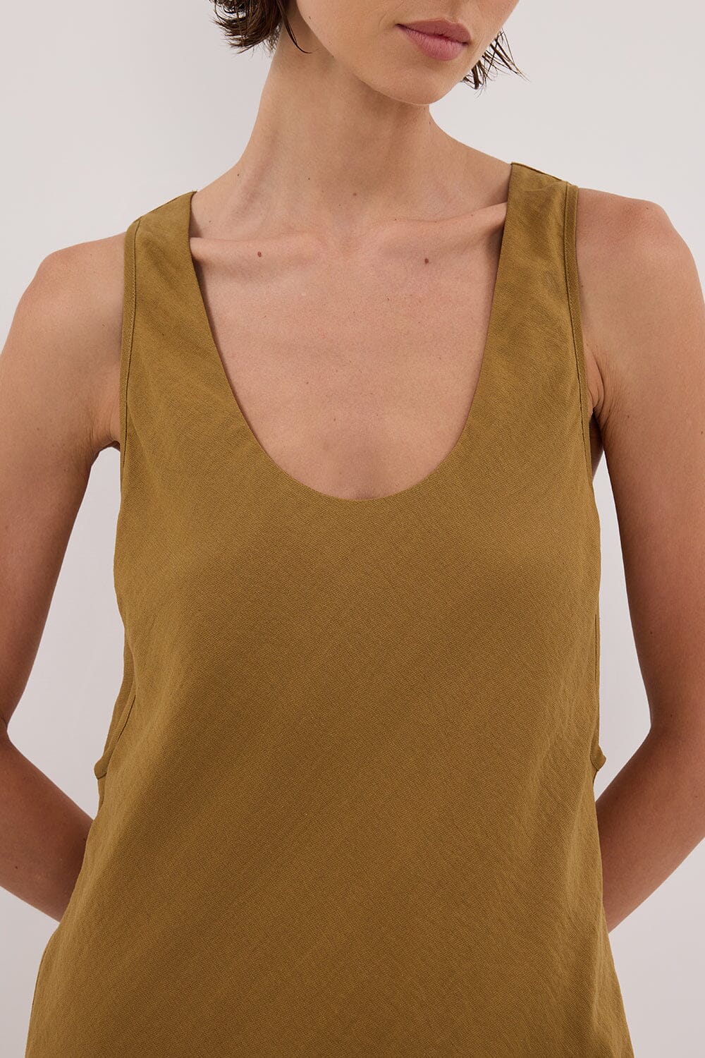 SHILOH FERN SCOOP NECK DRESS Clothing DISSH Boutiques 