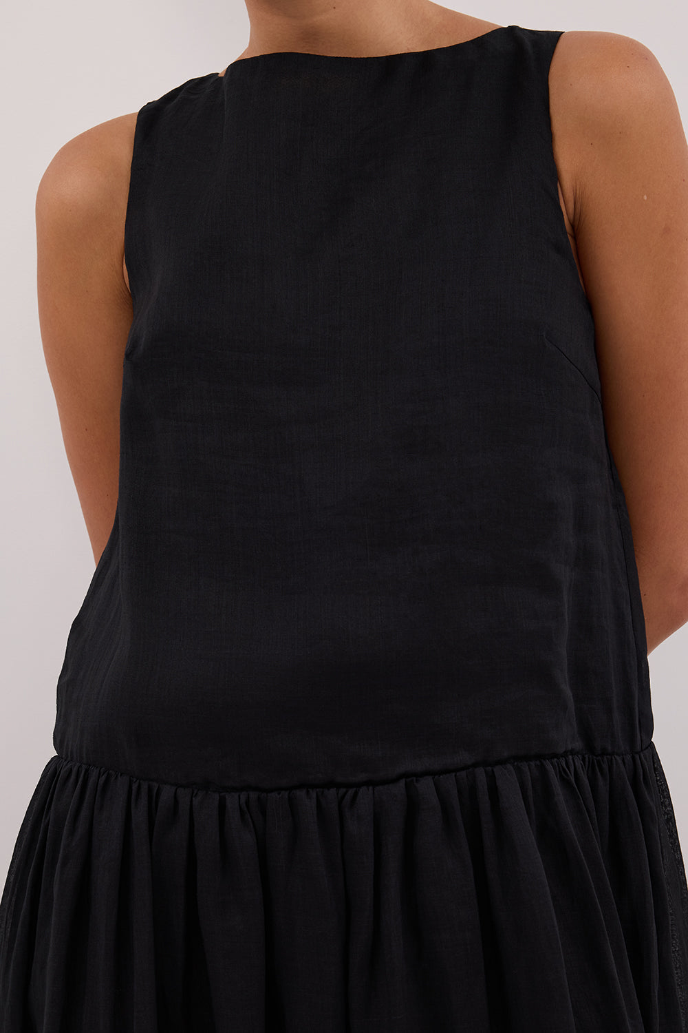 JACQUES BLACK RAMIE MIDI DRESS Clothing DISSH Boutiques 