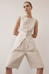 ALESSIA NATURAL LINEN VEST