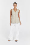 CELINE PEBBLE LONGLINE VEST