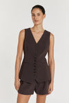 ELLE DARK CHOCOLATE VEST