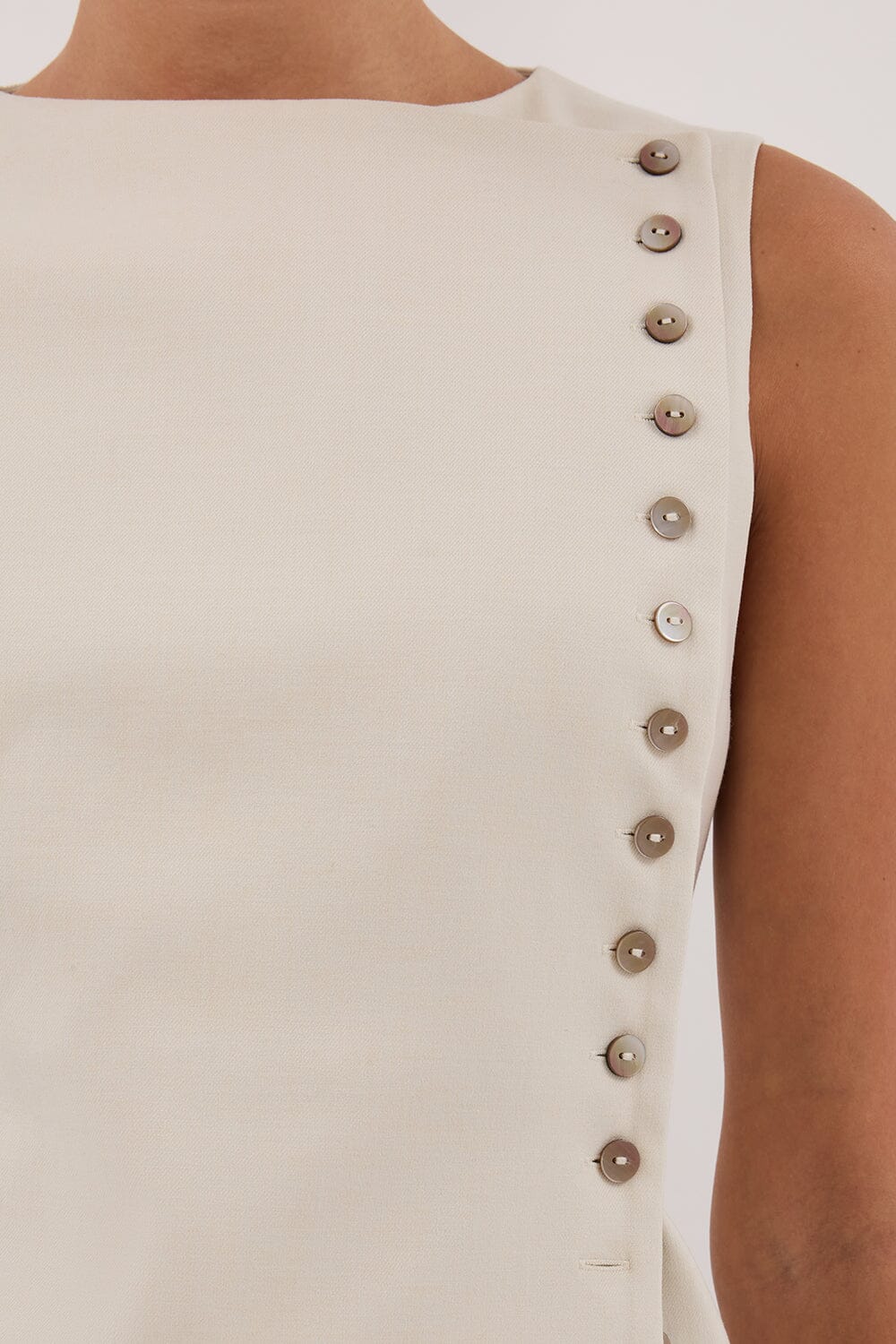 REN PLASTER SIDE BUTTON VEST Clothing DISSH Boutiques 