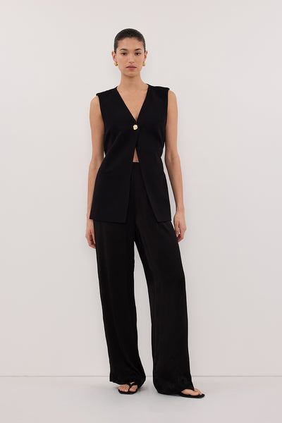 Stas wearing SONNY BLACK TAILORED VEST