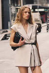 CYRUS NATURAL SLEEVELESS WRAP VEST - PRE ORDER