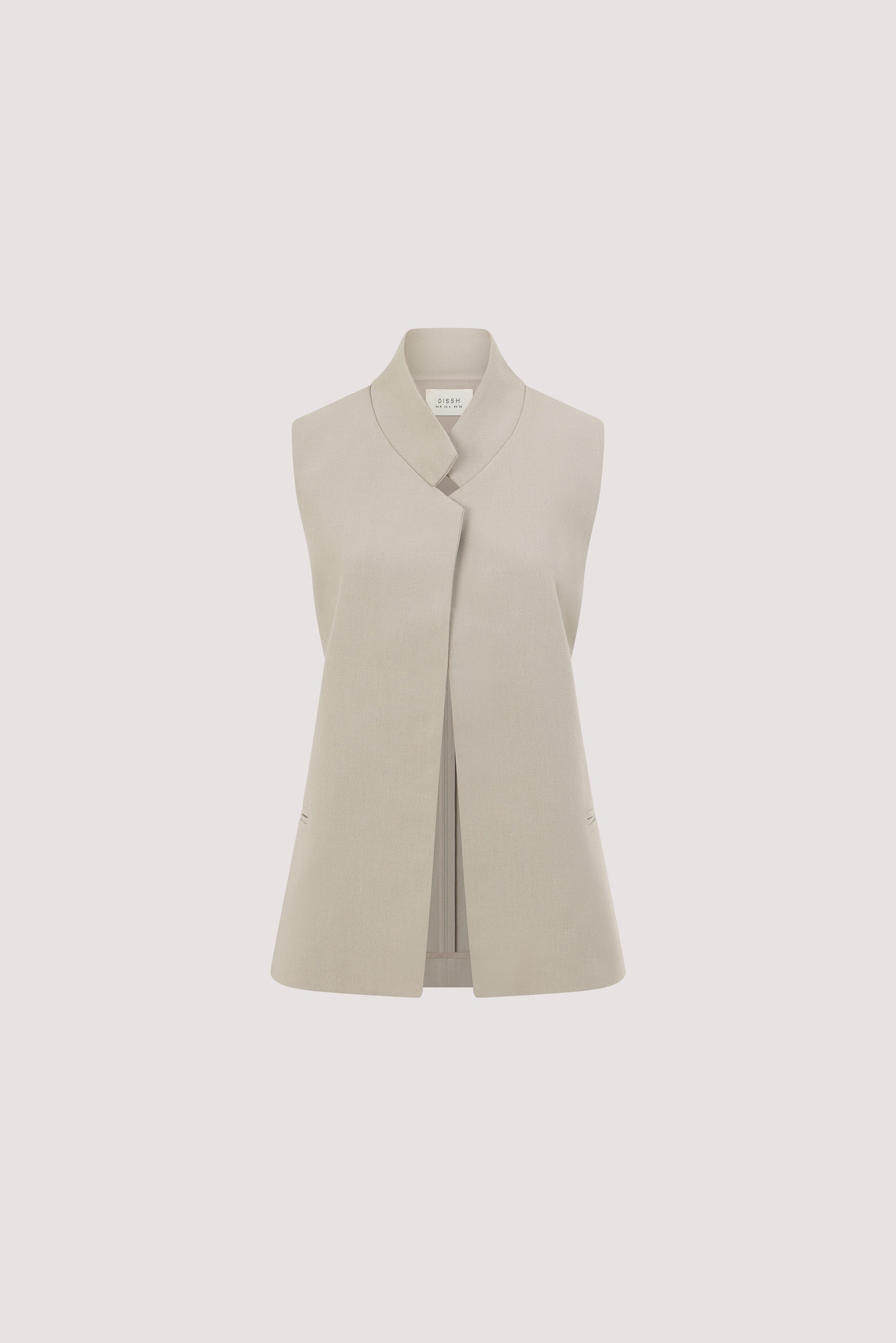 VIDA MUSHROOM STAND COLLAR VEST TOP