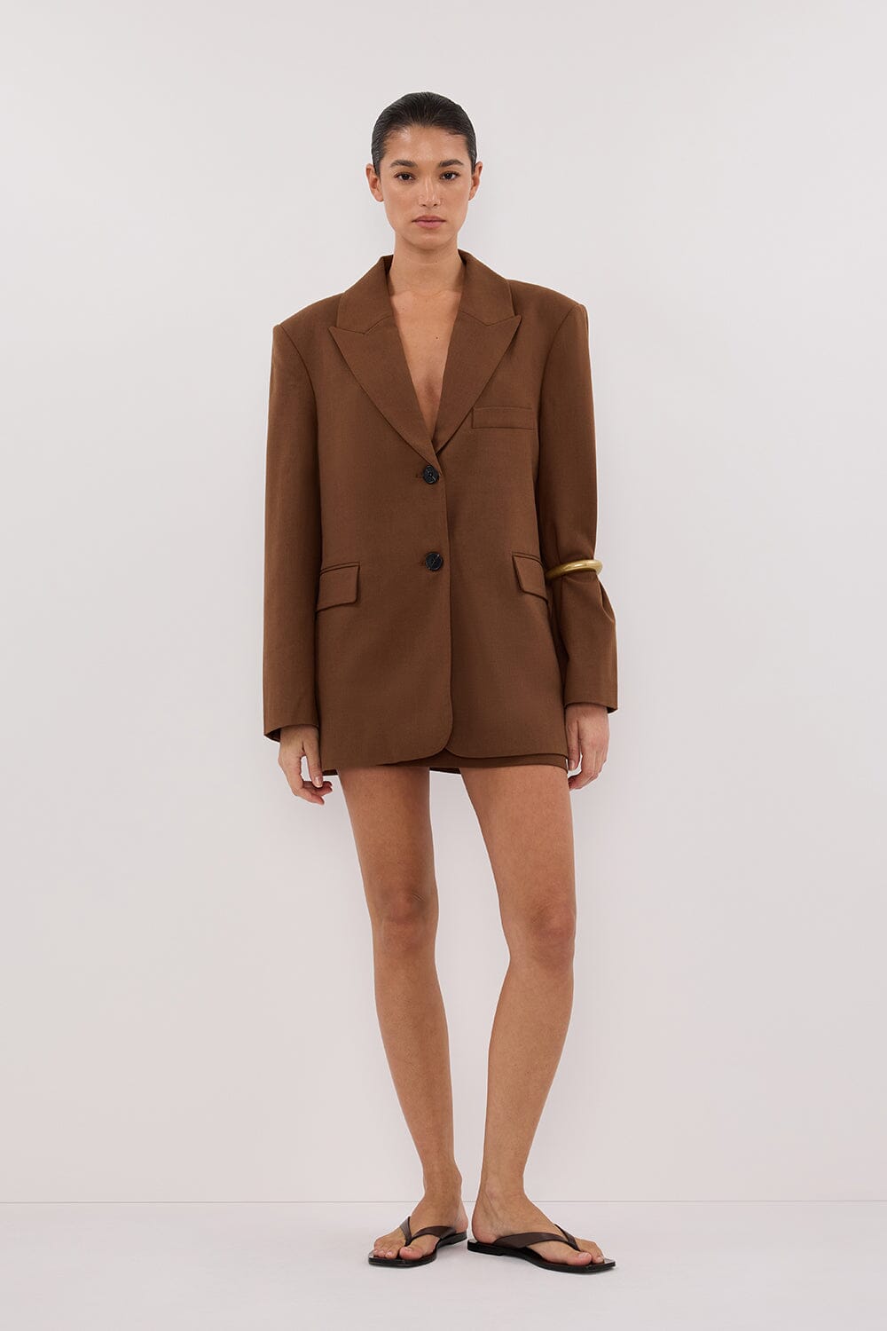 HARLEY RUST BOYFRIEND BLAZER Clothing DISSH Boutiques 