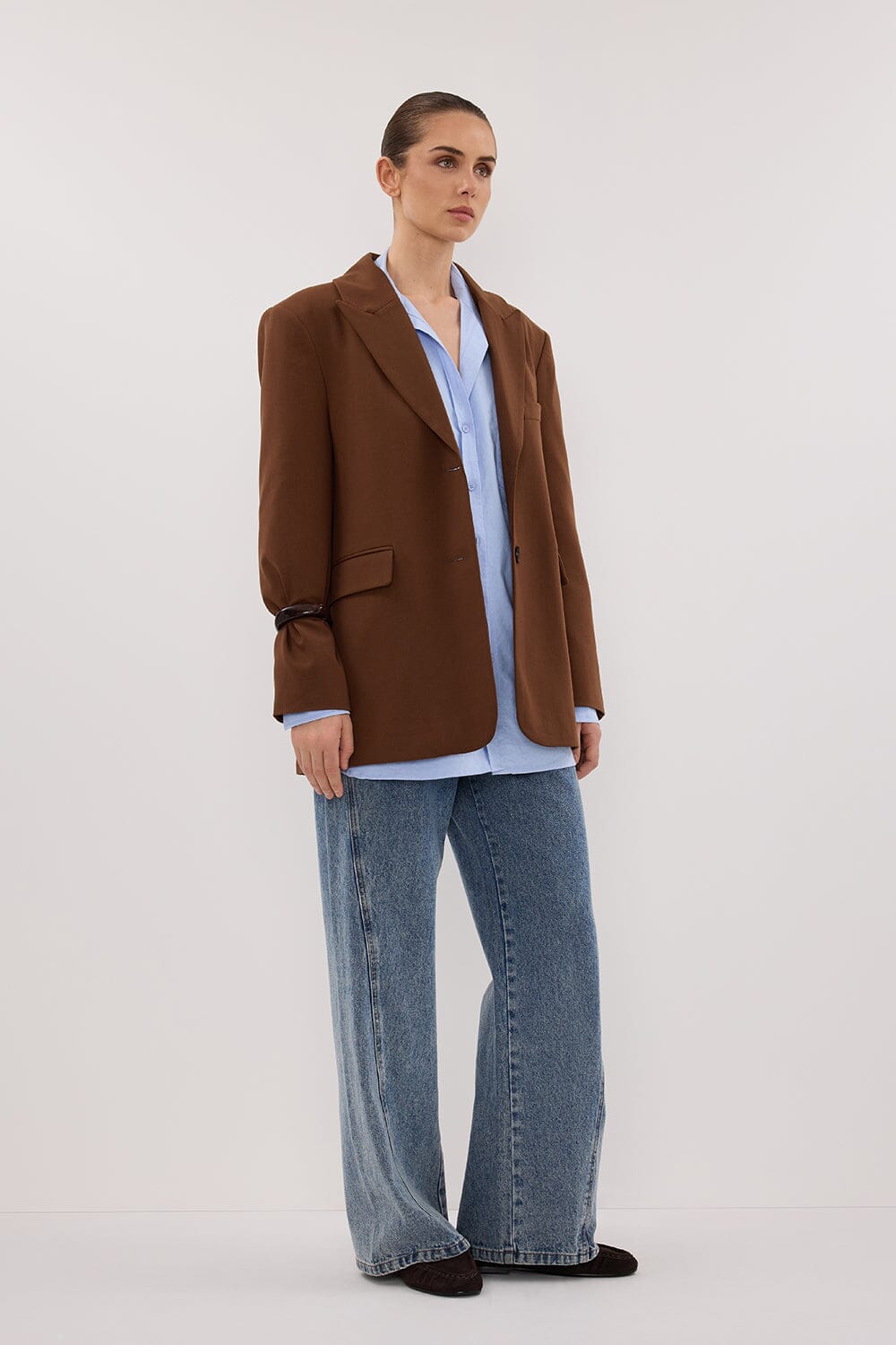 HARLEY RUST BOYFRIEND BLAZER Clothing DISSH Boutiques 
