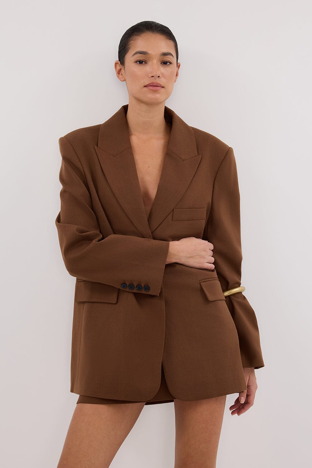 HARLEY RUST BOYFRIEND BLAZER Clothing DISSH Boutiques 