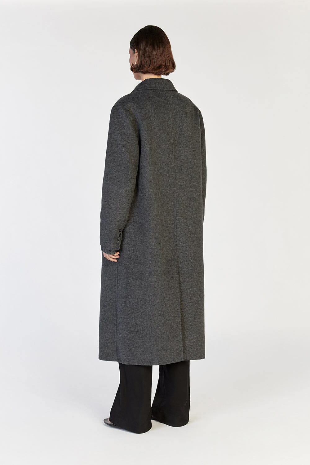 JAY CHARCOAL LONGLINE COAT | Dissh JAY CHARCOAL LONGLINE COAT | Dissh