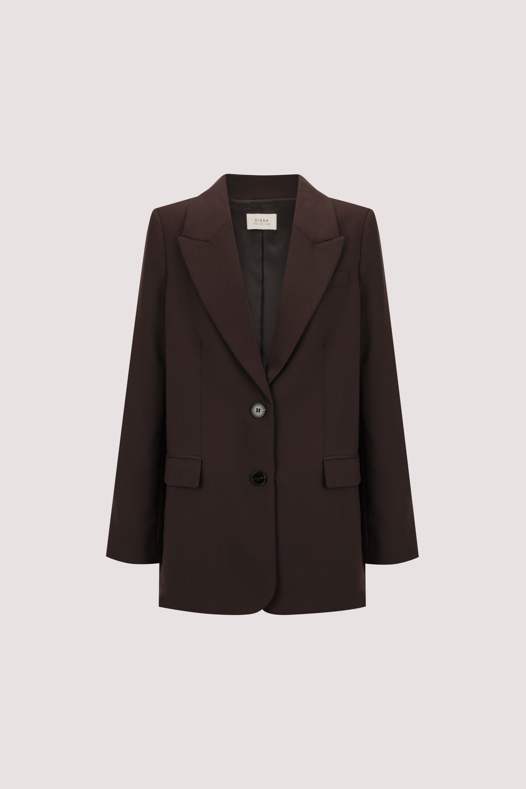 ELLE DARK CHOCOLATE BLAZER Clothing DISSH Boutiques 