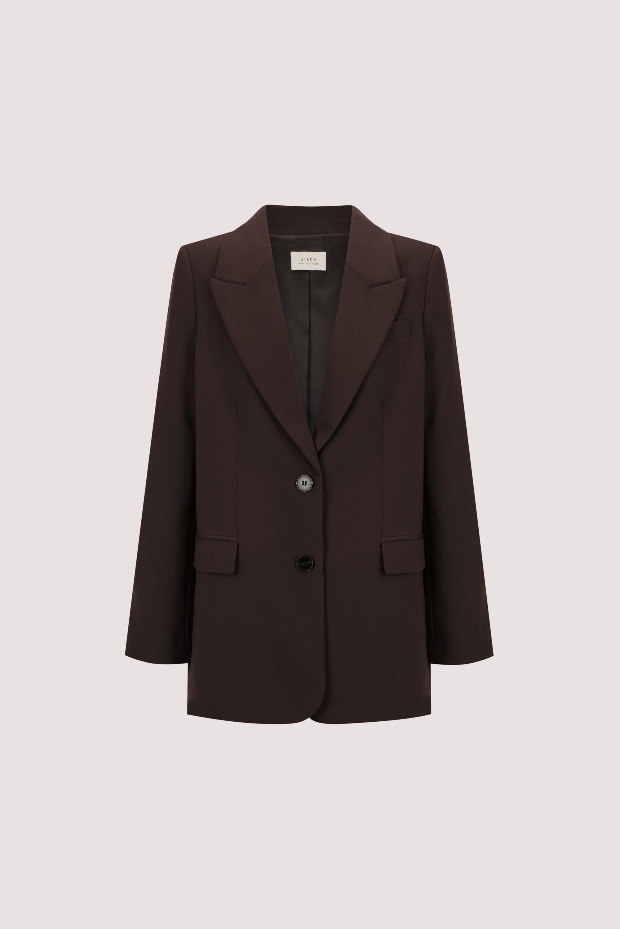 ELLE DARK CHOCOLATE BLAZER Clothing DISSH Boutiques 