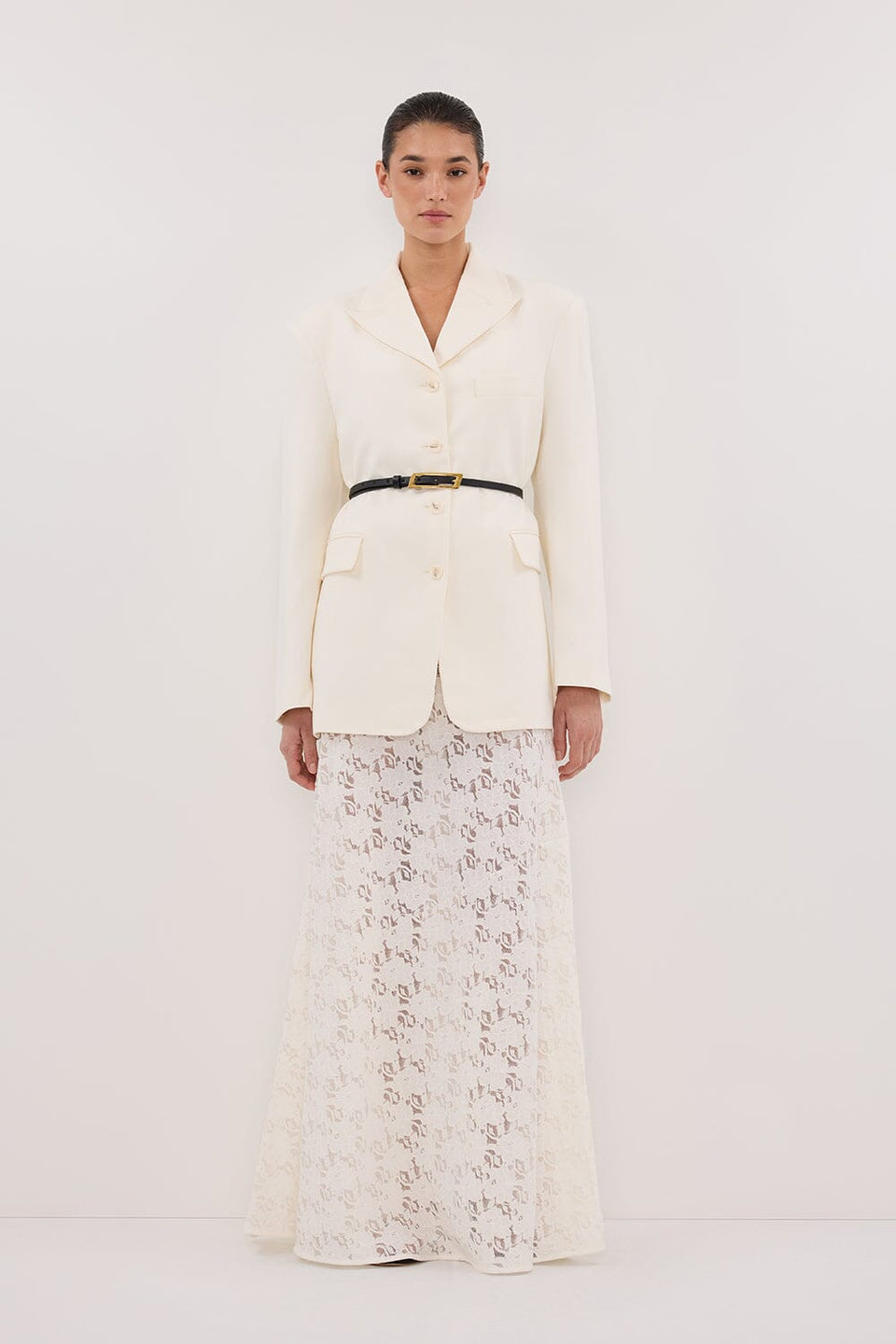 LIV CREAM BOYFRIEND BLAZER Clothing DISSH Boutiques 