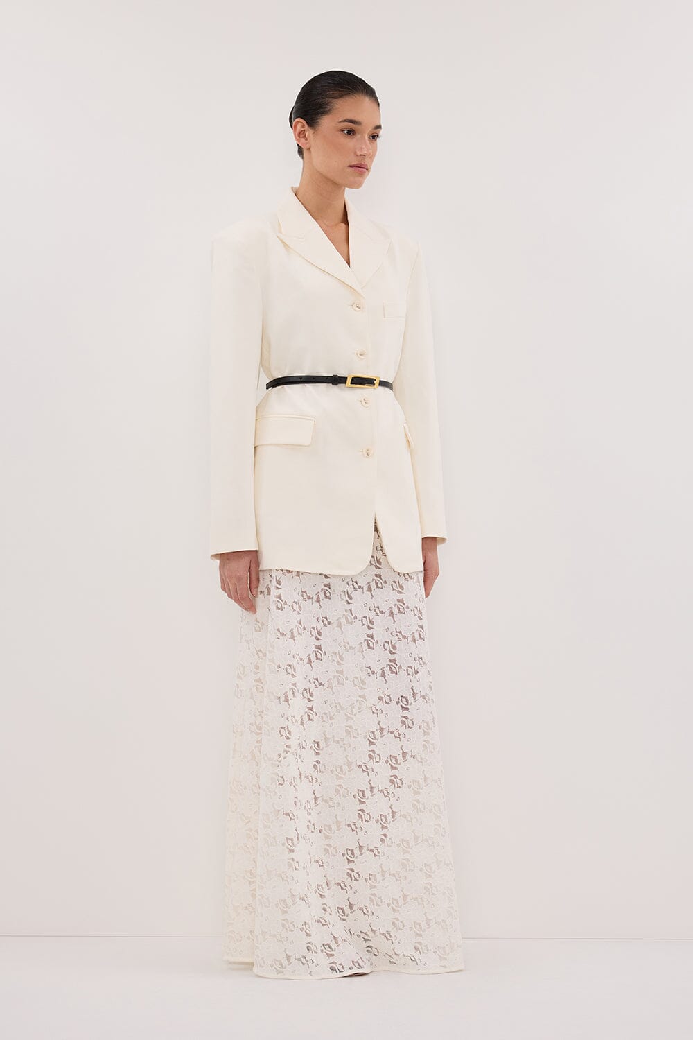 LIV CREAM BOYFRIEND BLAZER Clothing DISSH Boutiques 