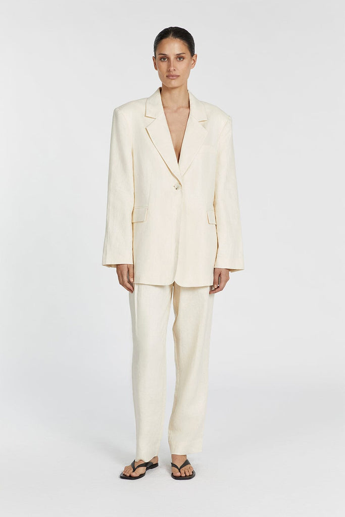 INDY BUTTER LINEN BLAZER | Dissh