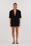 RITA BLACK SHORT SLEEVE BLAZER