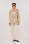 LOUIE NATURAL PATCH POCKET BLAZER