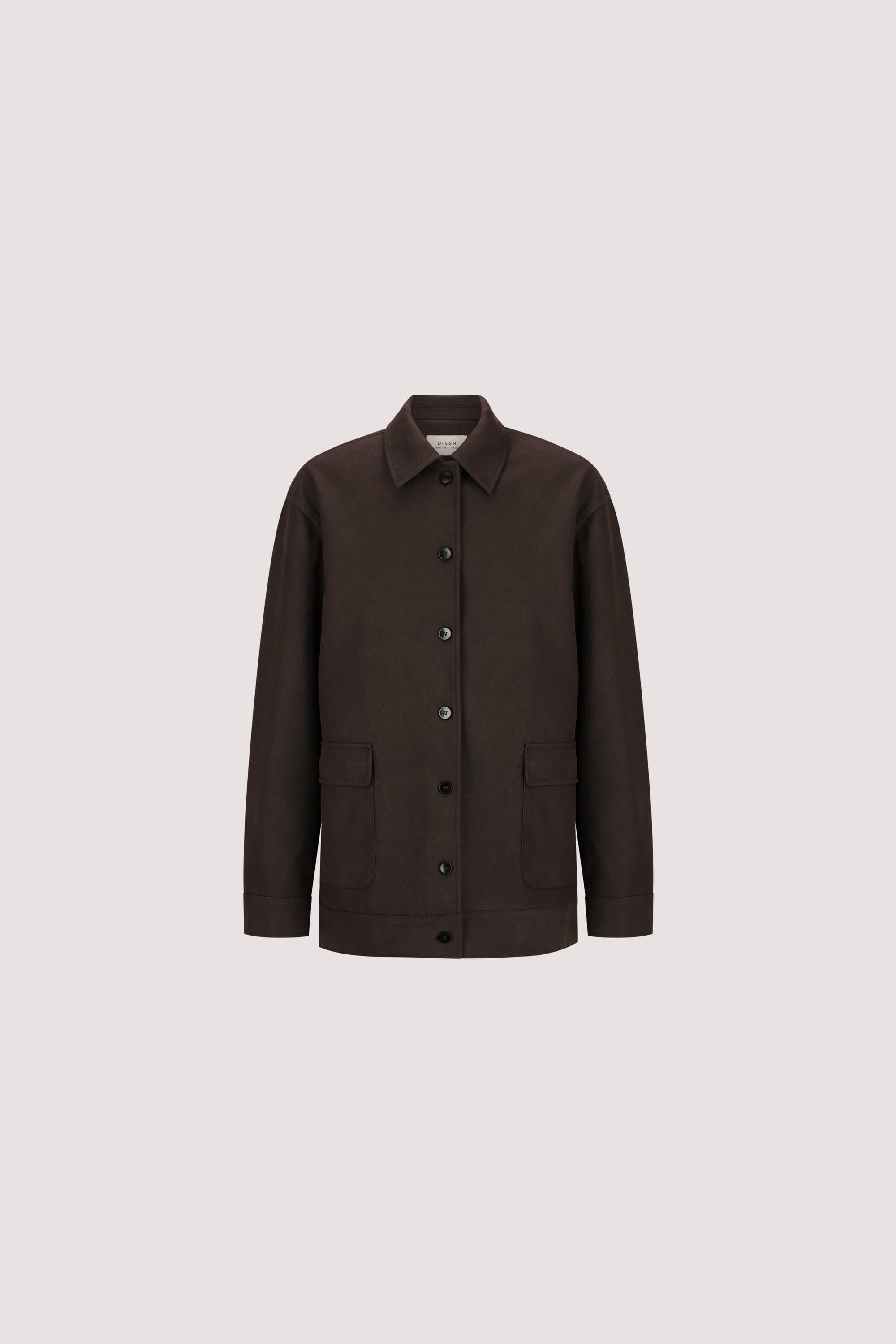 OTIS BITTER CHOC FAUX SUEDE JACKET