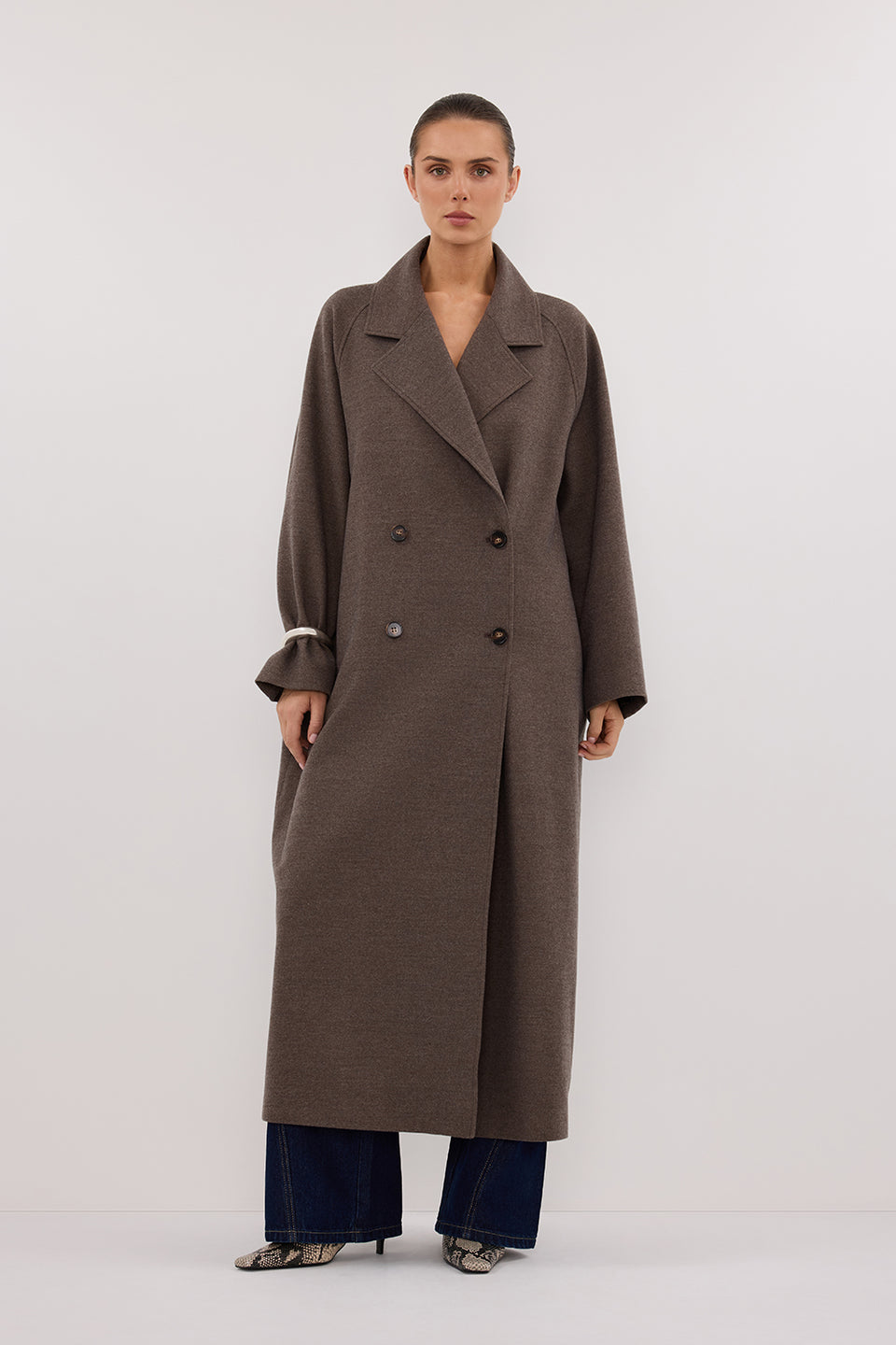 YORK COFFEE WOOL BLEND COAT Clothing DISSH Boutiques 4 COFFEE 