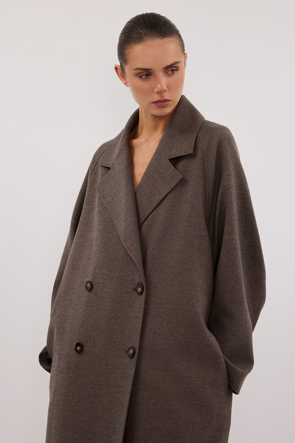 YORK COFFEE WOOL BLEND COAT Clothing DISSH Boutiques 