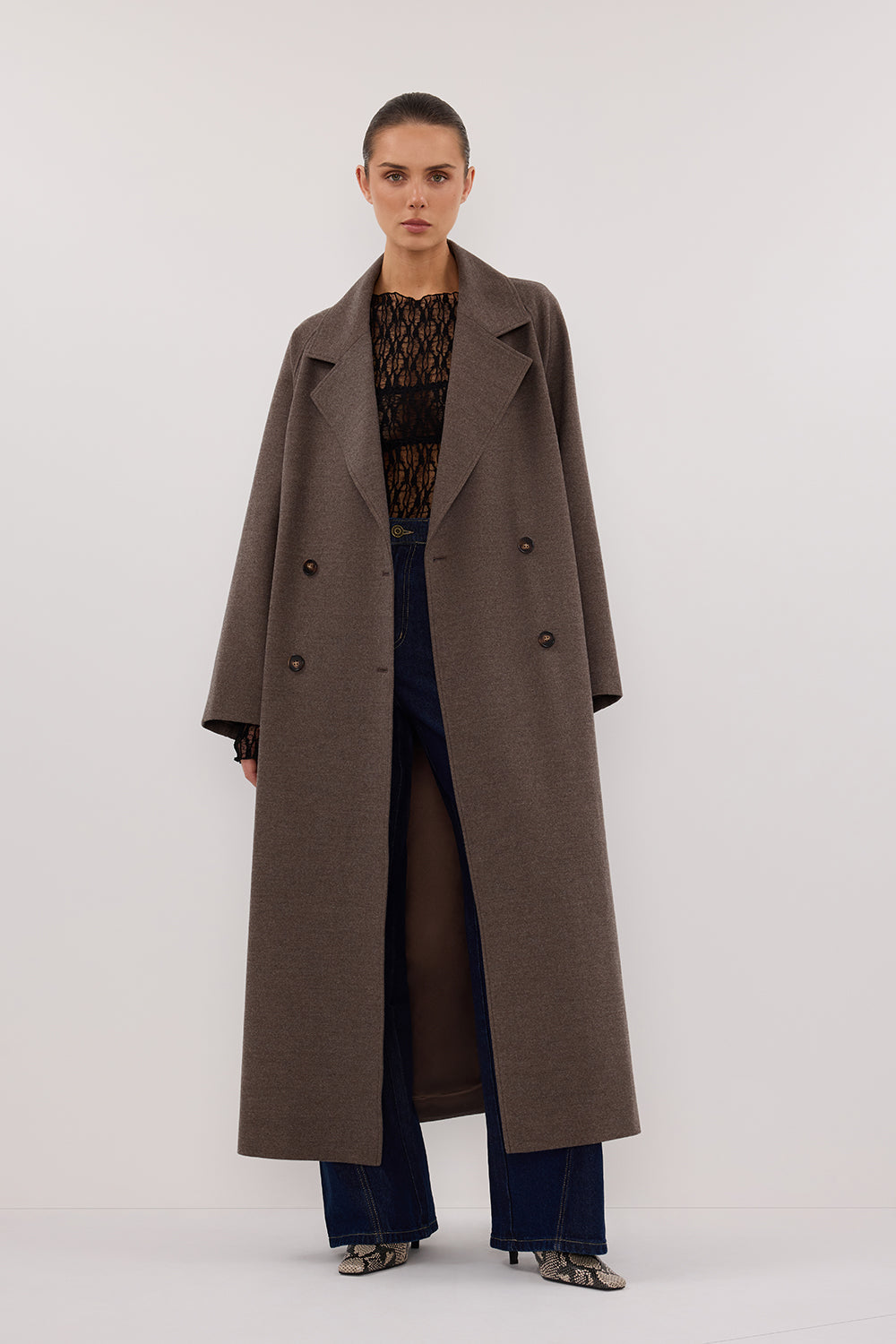 YORK COFFEE WOOL BLEND COAT Clothing DISSH Boutiques 