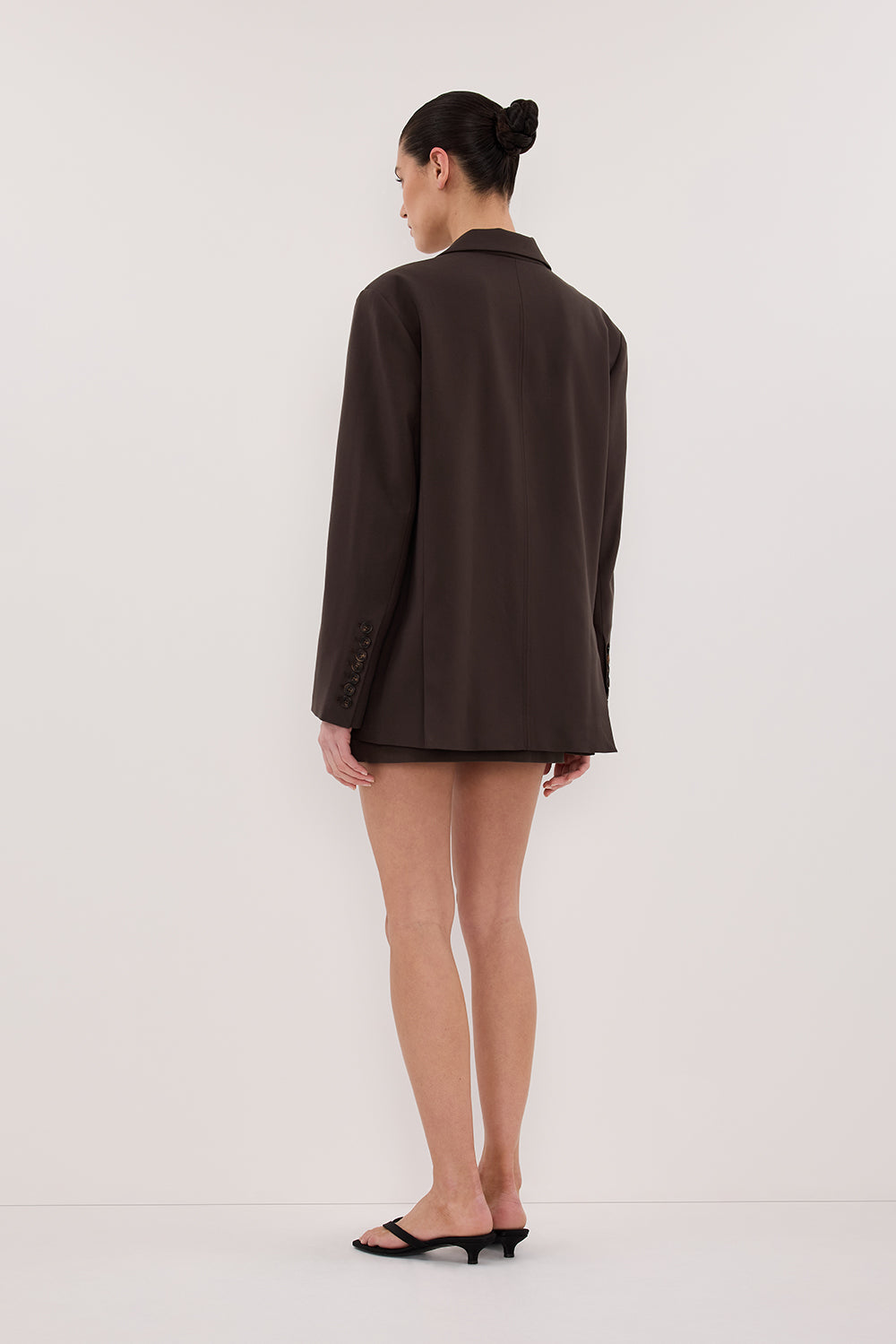 EDEN BITTER CHOC BOXY BLAZER Clothing DISSH Boutiques 