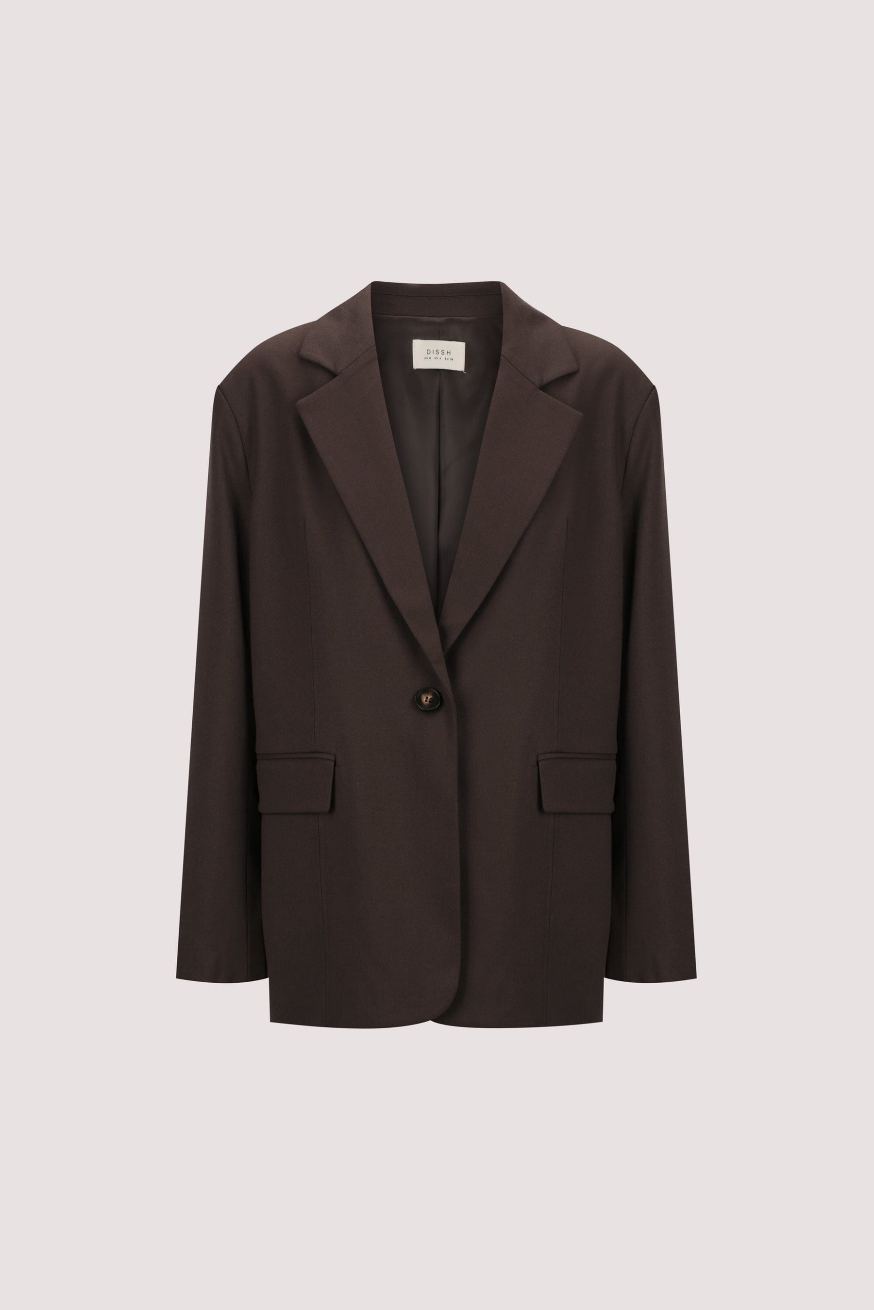 EDEN BITTER CHOC OVERSIZED BOXY BLAZER Clothing DISSH Boutiques 