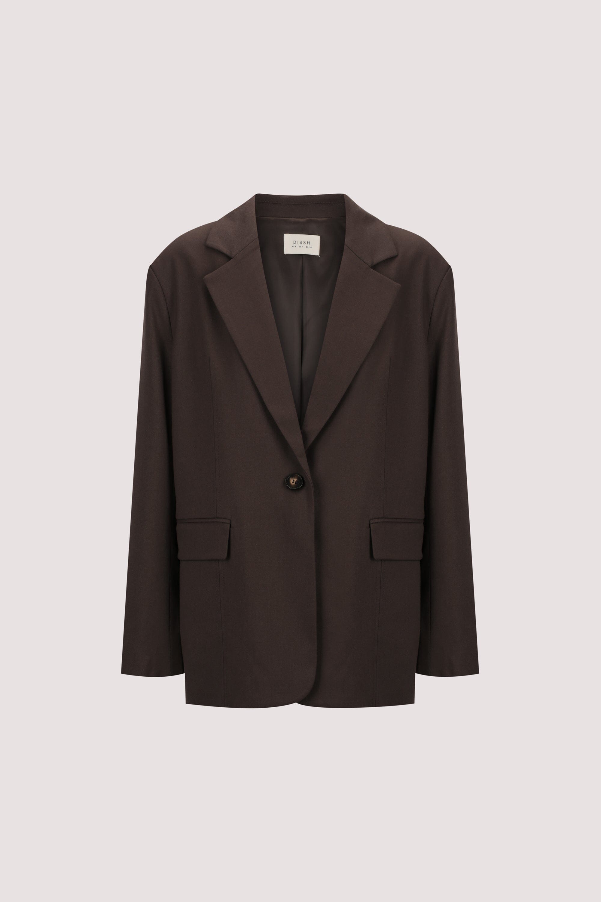 EDEN BITTER CHOC OVERSIZED BOXY BLAZER Clothing DISSH Boutiques 