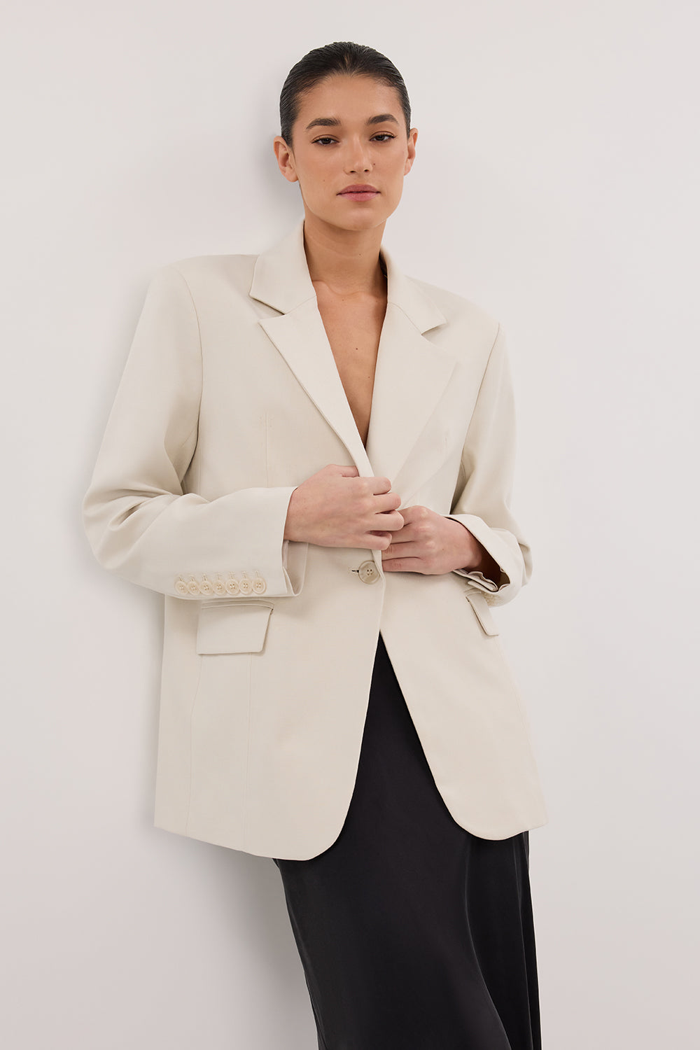 EDEN PLASTER BOXY BLAZER Clothing DISSH Boutiques 