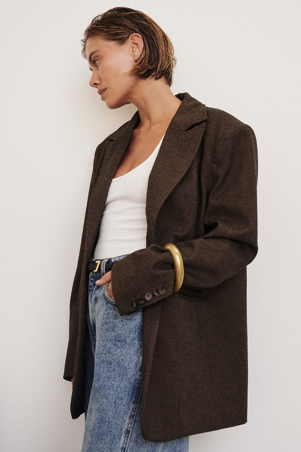 CHARLIE CHOC WOOL BLEND BLAZER Clothing DISSH Boutiques 