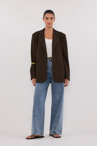 CHARLIE CHOC WOOL BLEND BLAZER