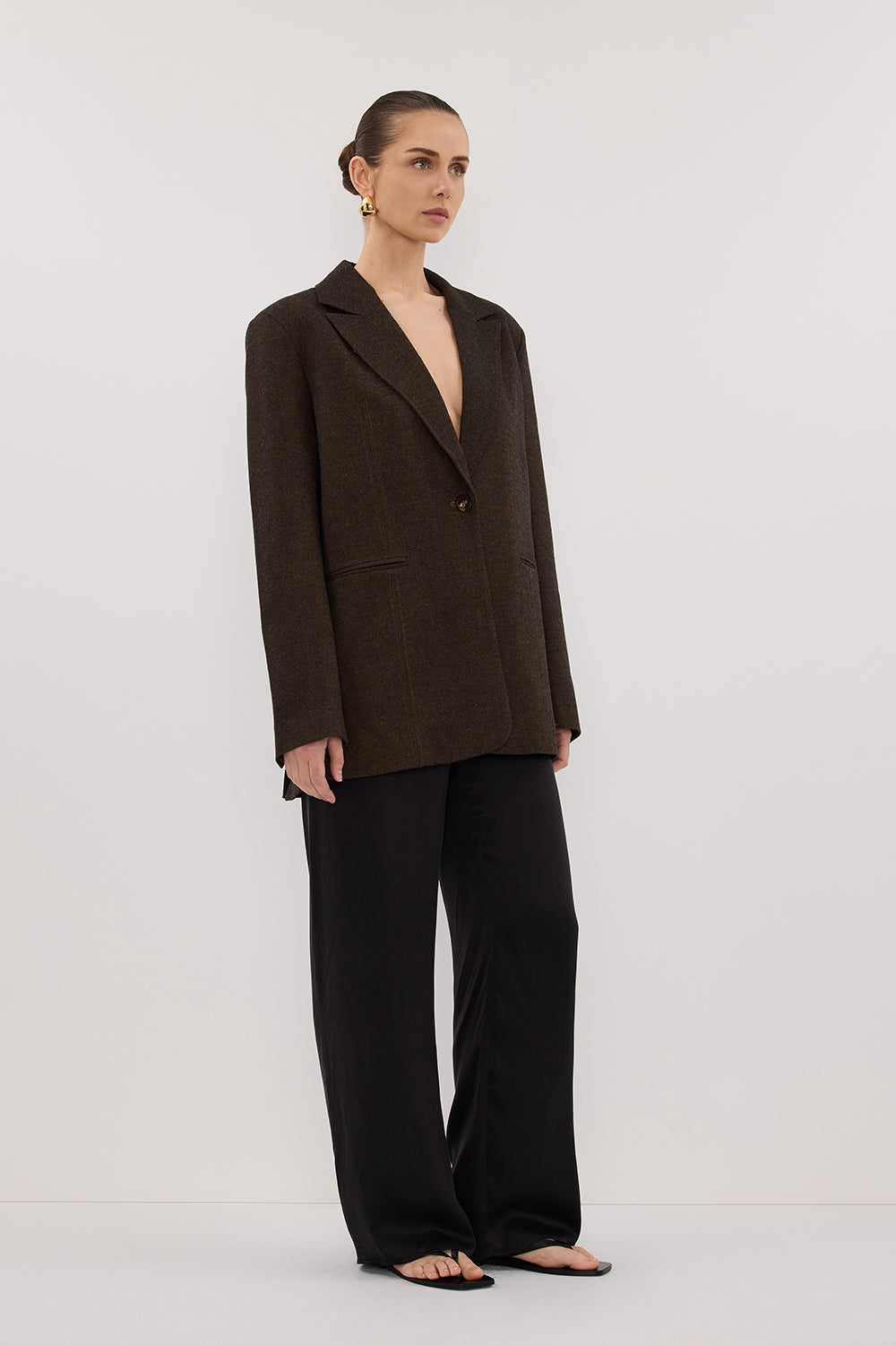 CHARLIE CHOC WOOL BLEND BLAZER Clothing DISSH Boutiques 