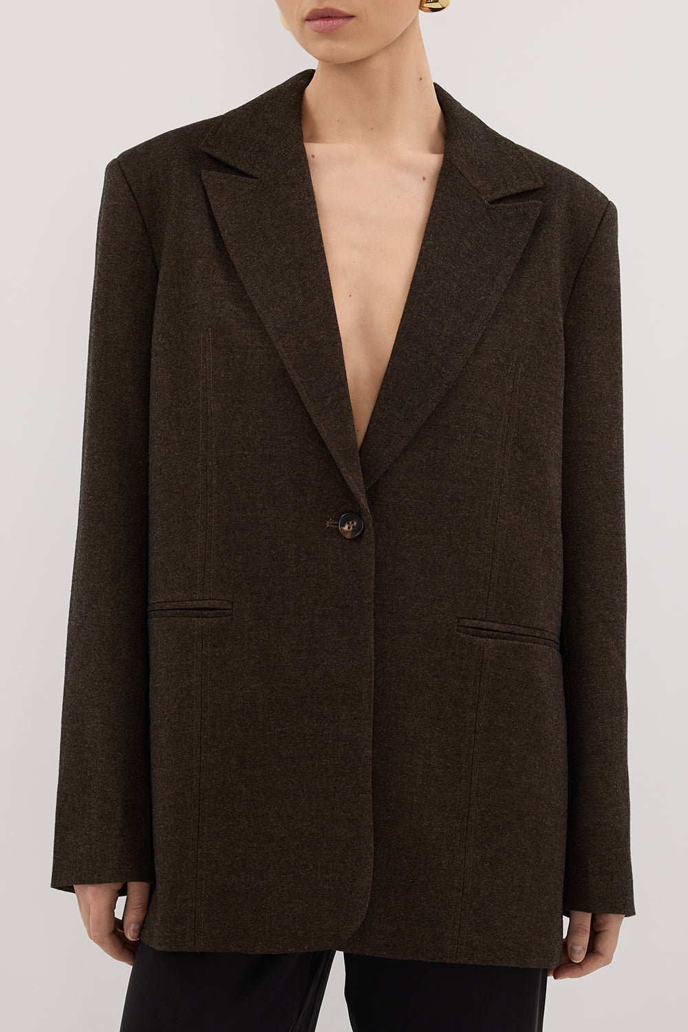 CHARLIE CHOC WOOL BLEND BLAZER Clothing DISSH Boutiques 