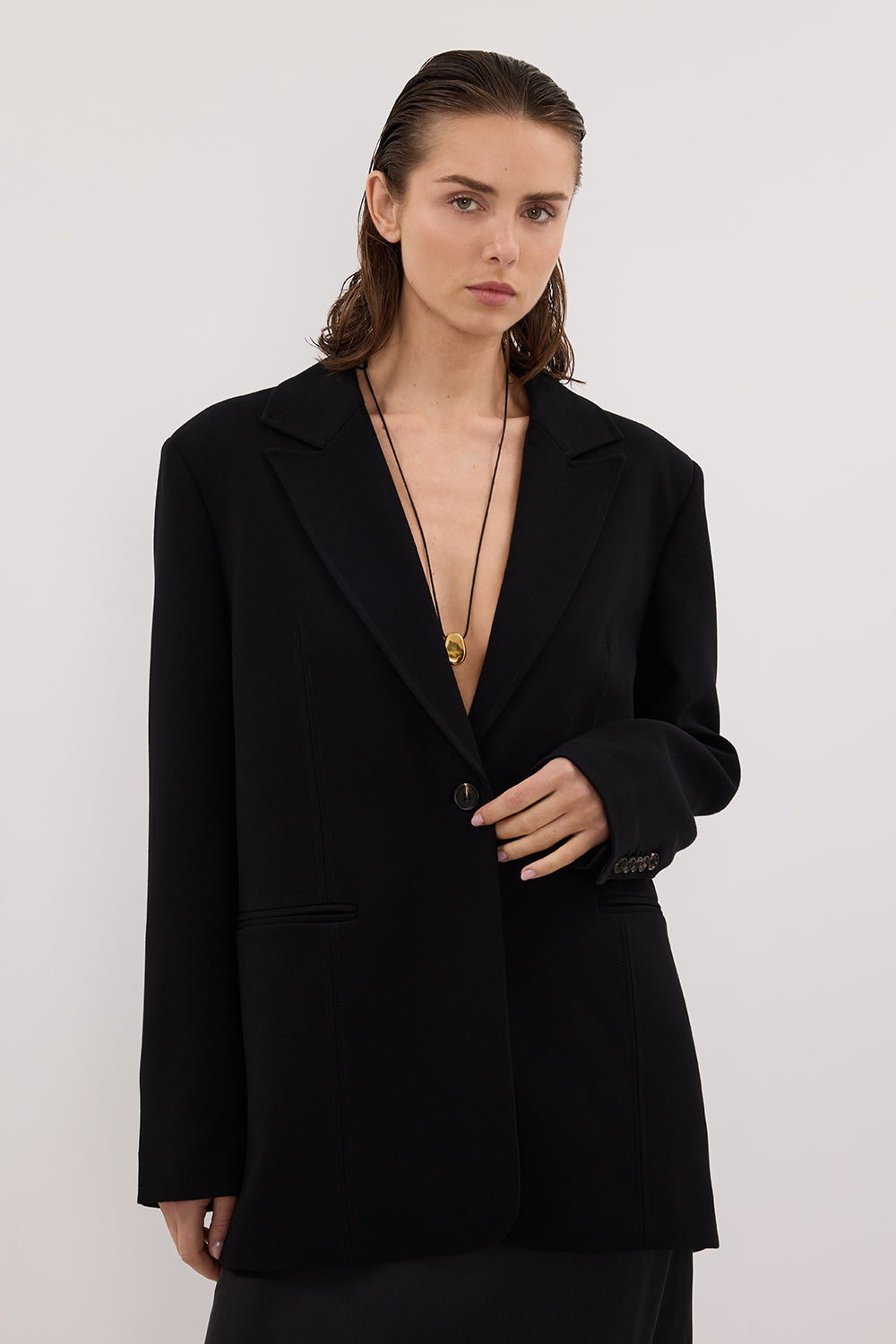 WESTWOOD BLACK BOYFRIEND BLAZER Clothing DISSH Boutiques 
