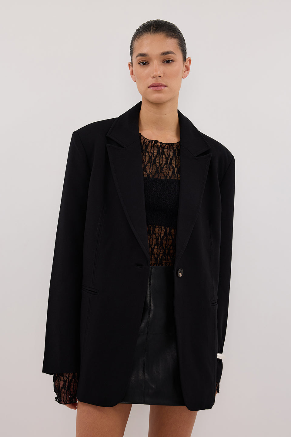 WESTWOOD BLACK BOYFRIEND BLAZER Clothing DISSH Boutiques 