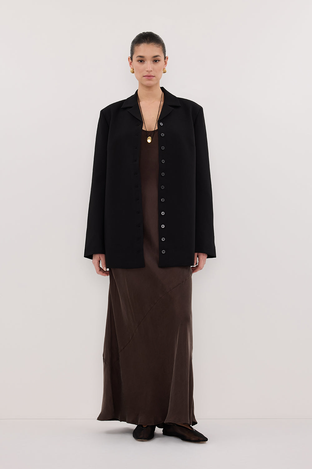 RYKER BLACK RELAXED BLAZER Clothing DISSH Boutiques 